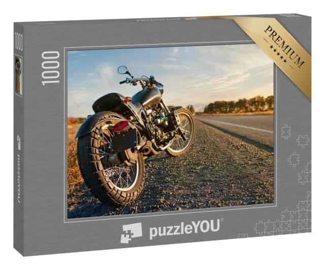 Puzzle 1000 Teile „Motorrad unter freiem Himmel“