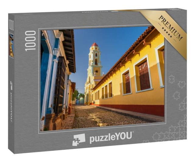 Puzzle 1000 Teile „Wunderschöne Spanische Kolonialkirche in Trinidad, Kuba“