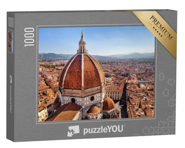 Puzzel 1000 stukjes „Uitzicht op de kathedraal van Santa Maria del Fiore in Florence, Italië“