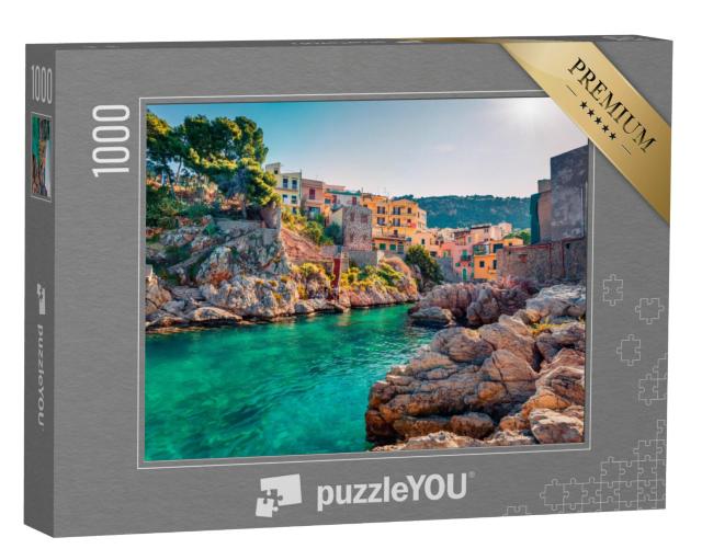 Puzzel 1000 stukjes „Pittoresk dorpje Sant' Elia in Sicilië, Italië“