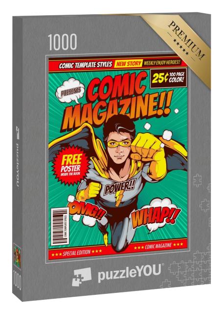 Puzzle 1000 Teile „Superhelden-Comic-Cover“