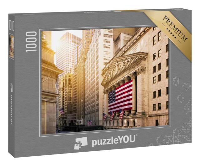 Puzzle 1000 Teile „Glänzendes Licht in der Wall Street, New York“