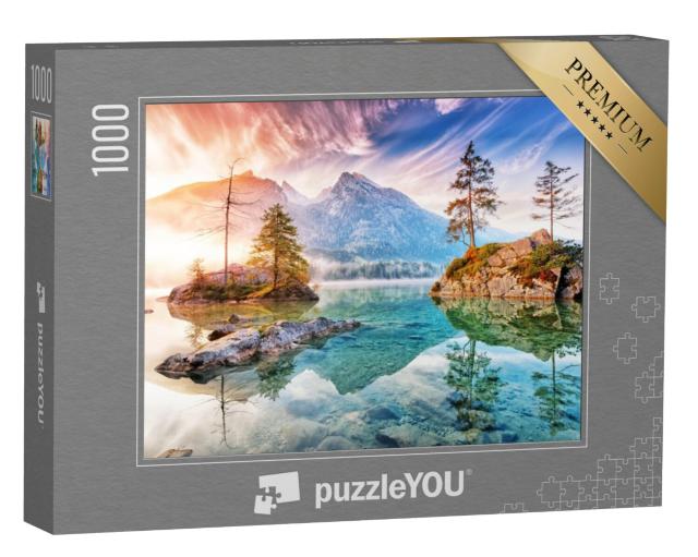 Puzzel 1000 stukjes „Hintersee in het Nationaal Park Ramsau, Duitsland“