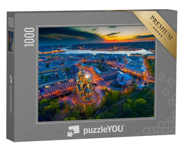 Puzzel 1000 stukjes „Verlosser op vergoten bloed, St. Petersburg“