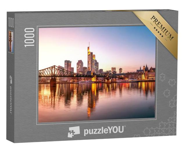 Puzzel 1000 stukjes „Eisener Steg, Frankfurt am Main, Duitsland“