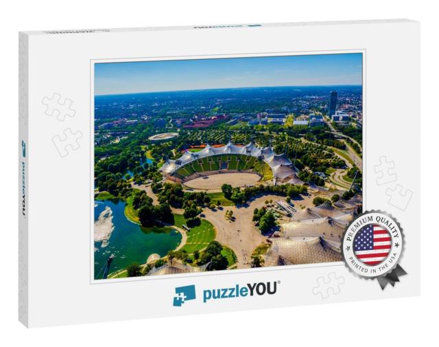 Aerial View of Olympia Park in German City Munich Which H... Jigsaw Puzzle