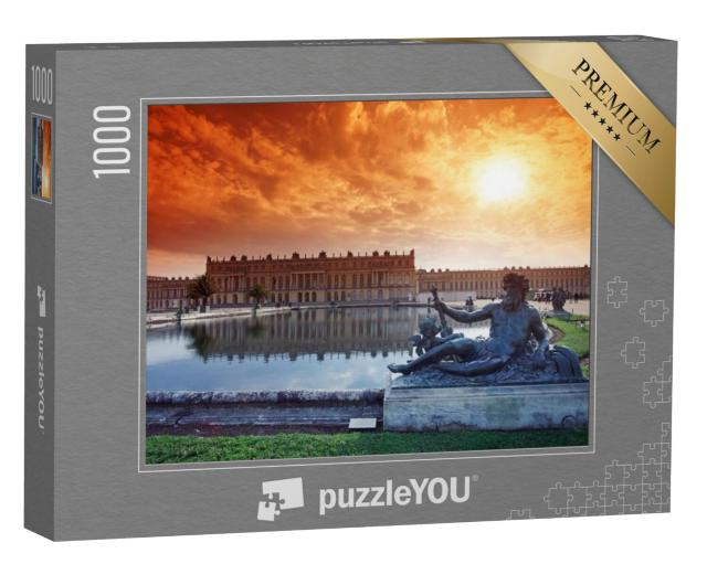 Puzzel 1000 stukjes „Wastafel en standbeeld in het paleis van Versailles“