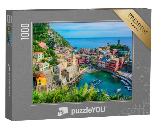 Puzzel 1000 stukjes „Pittoresk stadje Vernazza, Cinque Terre, Ligurië, Italië“