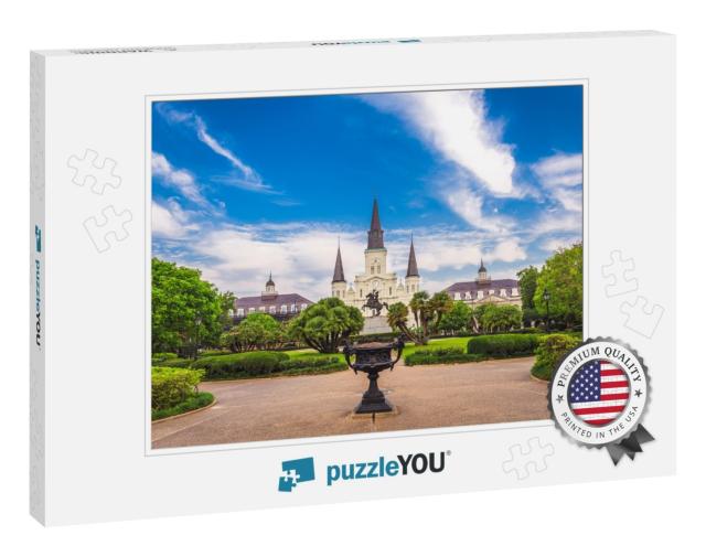 New Orleans, Louisiana, USA At Jackson Square & St. Louis... Jigsaw Puzzle