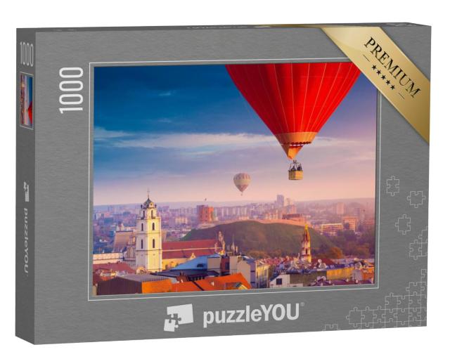 Puzzel 1000 stukjes „Luchtfoto van Vilnius, Litouwen“