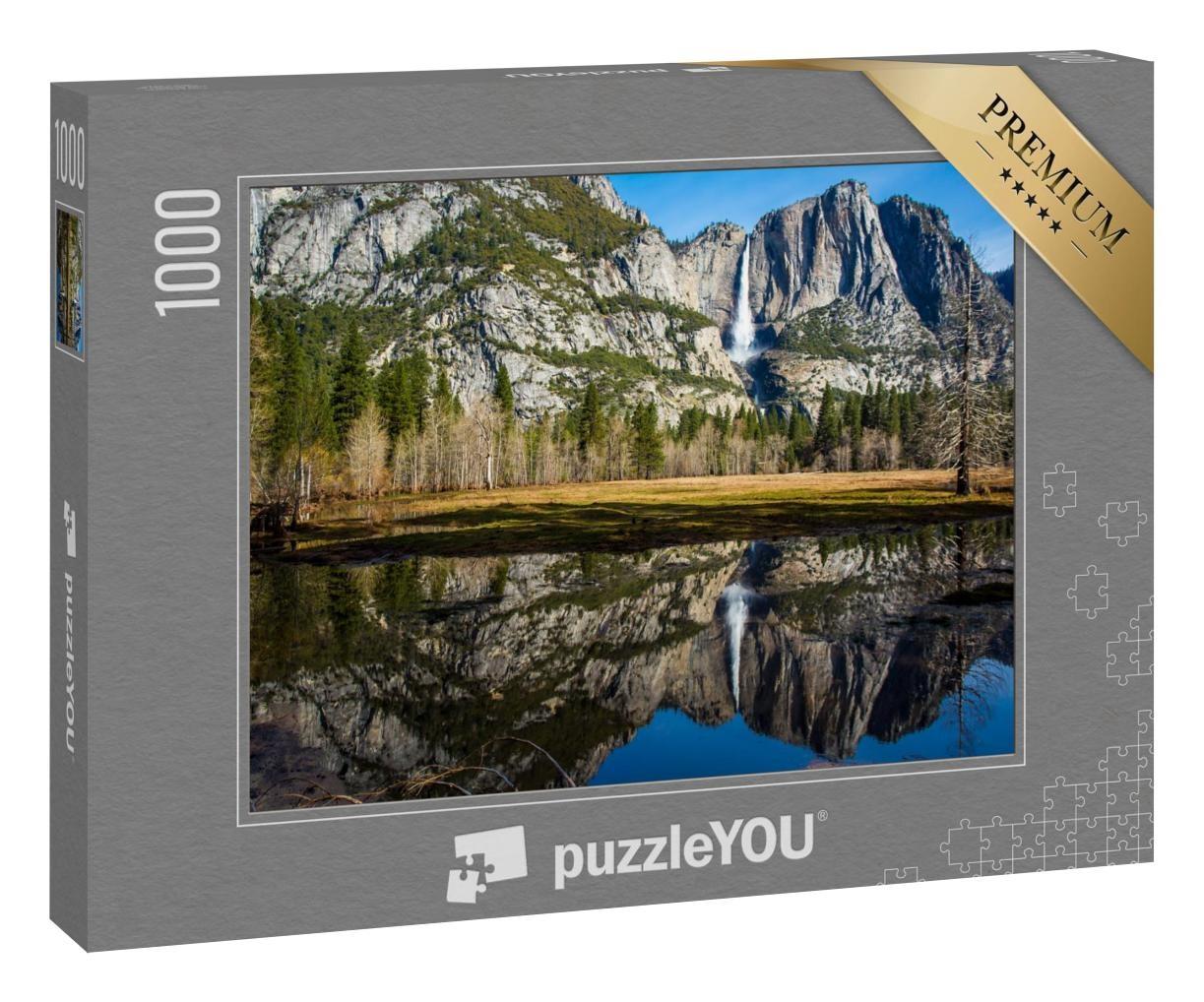 Puzzle 1000 Teile „Yosemite Fall, Kalifornien, USA“