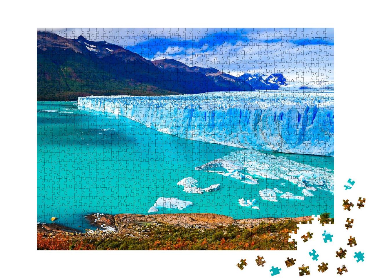 Puzzle 1000 Teile „Perito-Moreno-Gletscher in Patagonien, Argentinien“