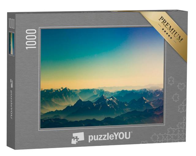 Puzzel 1000 stukjes „Majestueuze pieken van de Himalaya bij zonsondergang“