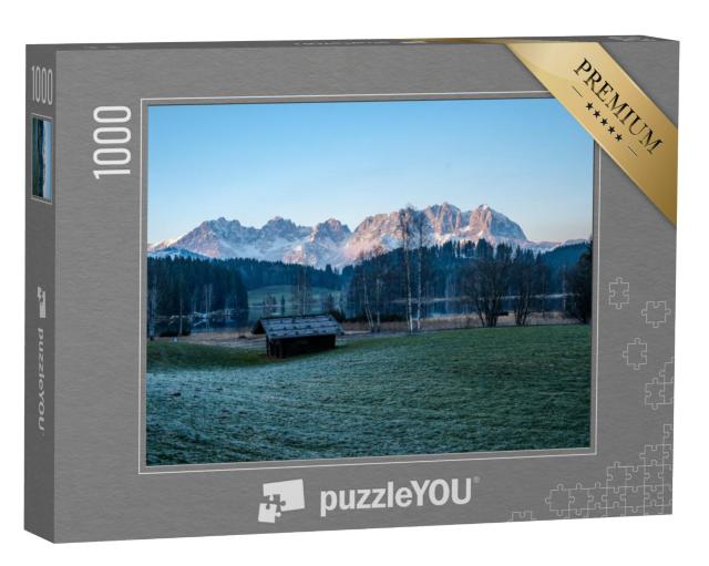 Puzzel 1000 stukjes „Schwarzsee met uitzicht op de Wilder Kaiser“