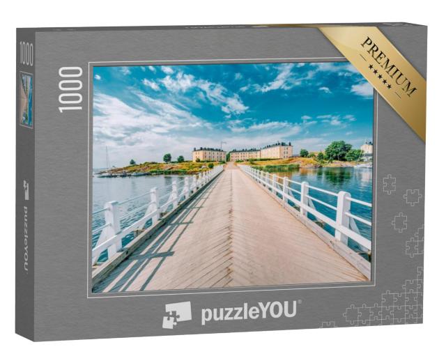 Puzzel 1000 stukjes „Brug naar Marinevesting Suomenlinna, Helsinki, Finland“