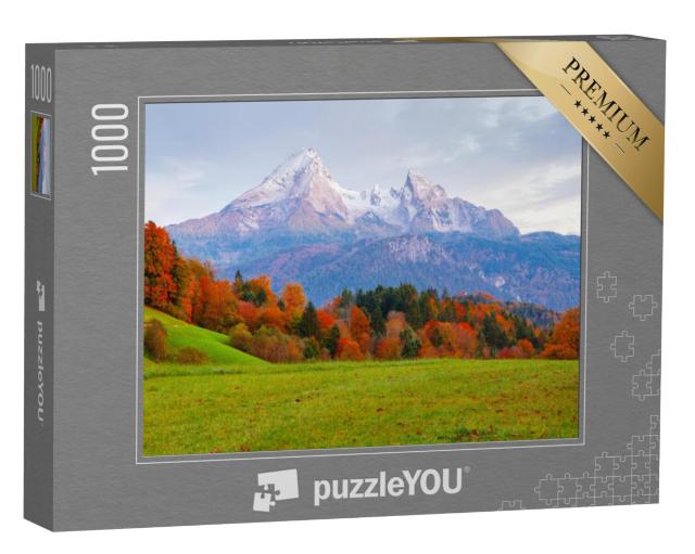 Puzzel 1000 stukjes „Watzmann bergmassief in prachtige herfstkleuren, Duitsland“