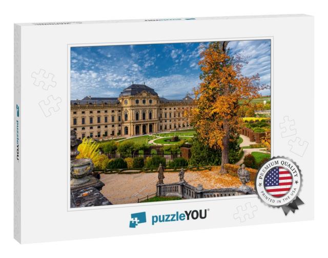 The Wurzburg Residence Building & Formal Garden with Flow... Jigsaw Puzzle