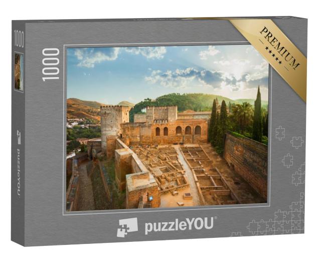 Puzzel 1000 stukjes „Alhambra de Granada bij zonsopgang UNESCO Werelderfgoed“