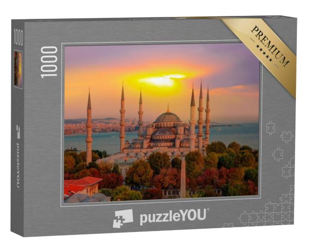 Puzzel 1000 stukjes „De Blauwe Moskee, Istanbul, Turkije.“