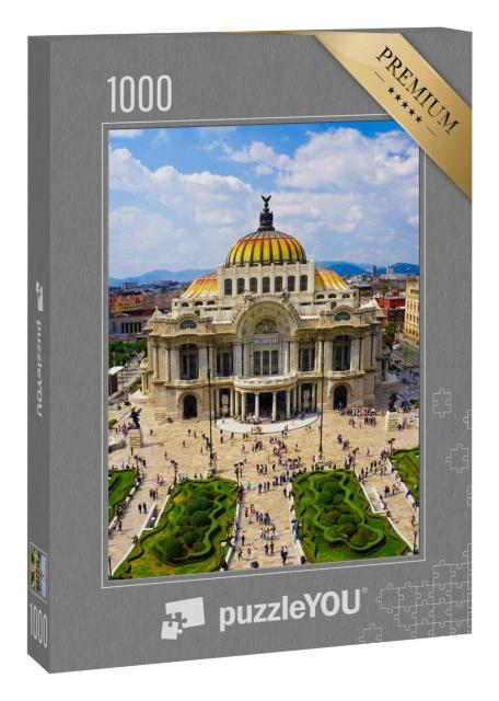 Puzzle 1000 Teile „Luftansicht von Mexiko-Stadt“