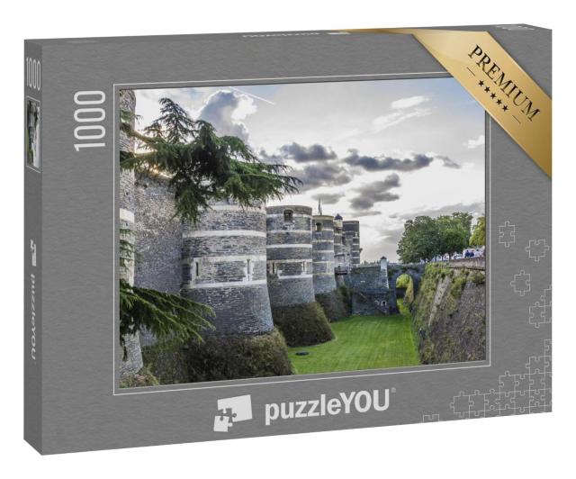 Puzzle 1000 Teile „Schloss von Angers im Loire-Tal, Frankreich“
