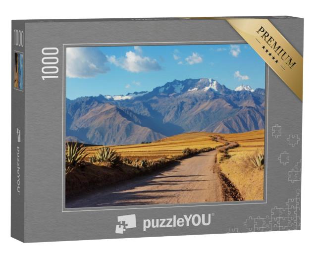 Puzzel 1000 stukjes „Pampalandschap in Cordillera de Los Andes, Peru, Zuid-Amerika“