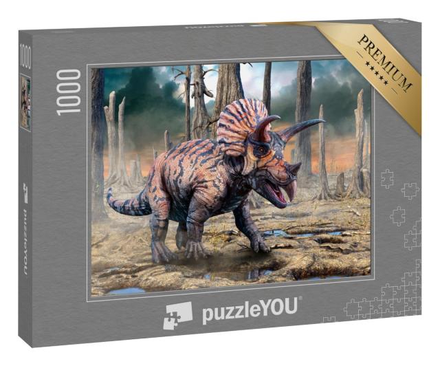 Puzzle „Triceratops aus der Kreidezeit “