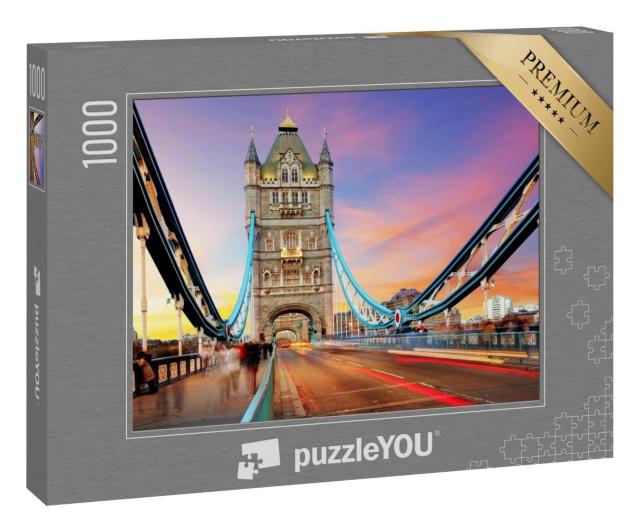 Puzzle 1000 Teile „Abendlicht über der Tower Bridge in London“