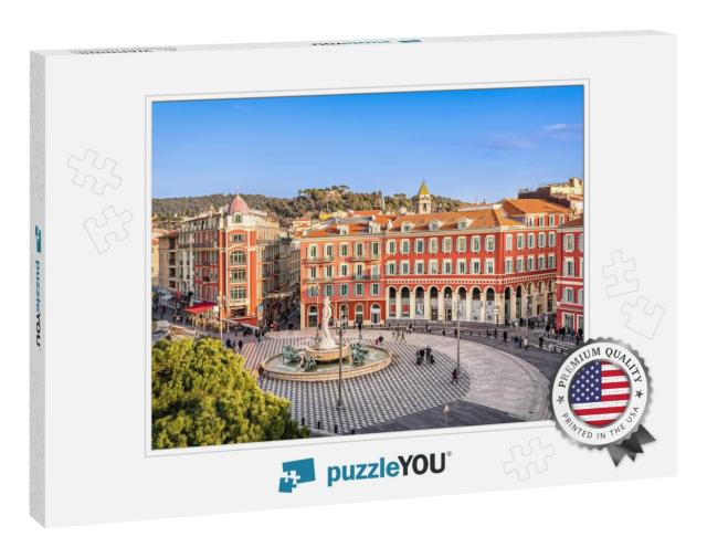 Aerial View of Place Massena Square with Red Buildings &... Jigsaw Puzzle