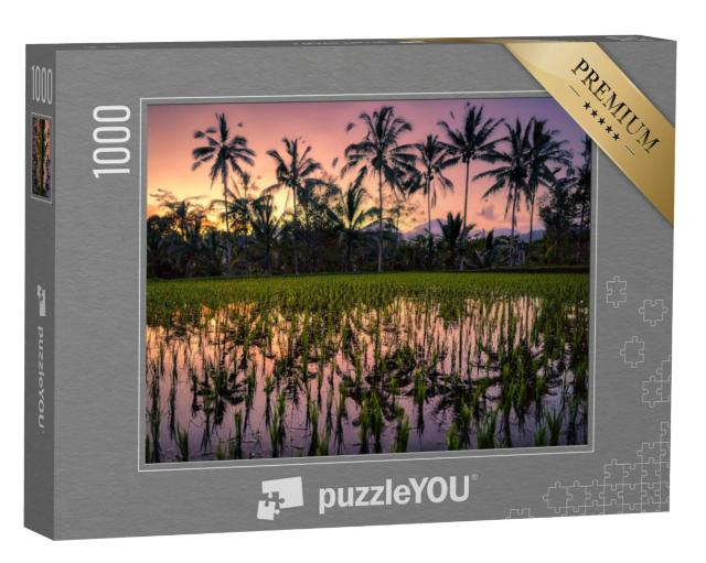 Puzzel 1000 stukjes „Rijstveld op Bali, Indonesië“