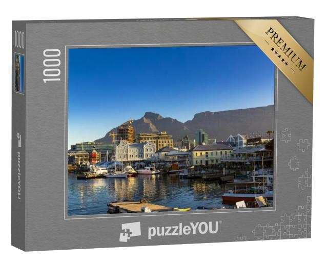 Puzzel 1000 stukjes „Kaapstad, Zuid-Afrika: Victoria Basin, Devil's Peak en Tafelberg op de achtergrond“