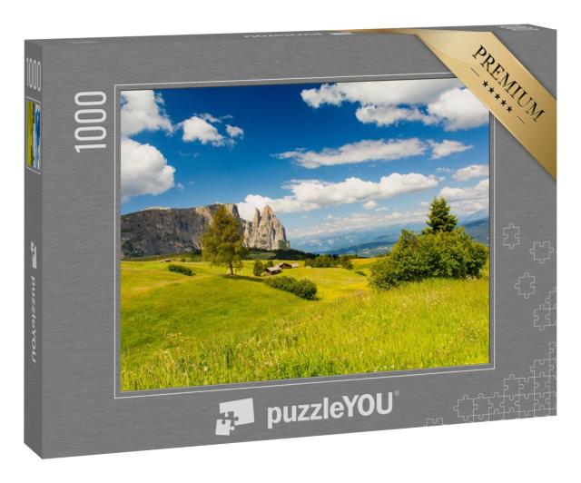 Puzzle 1000 Teile „Wunderschöne Seiser Alm in Südtirol, Italien“