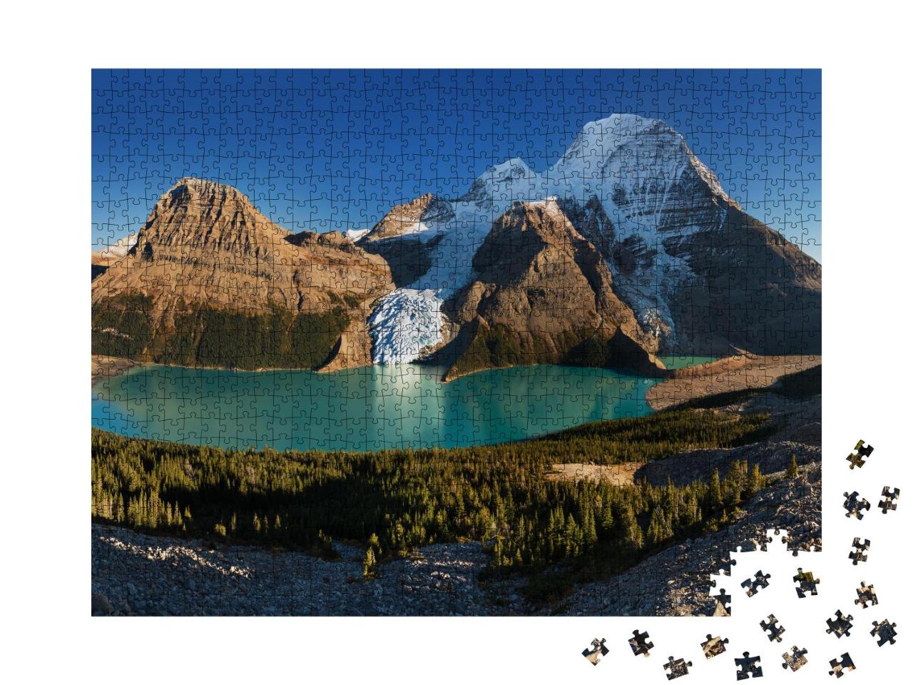 Puzzle 1000 Teile „Mount Robson in den nordamerikanischen Rocky Mountains“