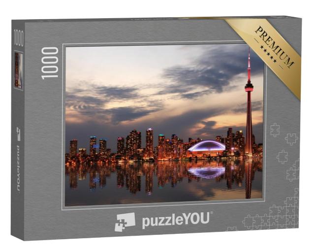 Puzzel 1000 stukjes „Zonsondergang in Toronto, Ontario, Canada“