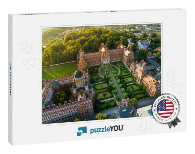 Aerial Sunset View of Yury Fedkovych National University... Jigsaw Puzzle