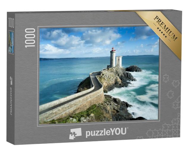 Puzzel 1000 stukjes „Uitzicht op de Phare du Petit Minou in Plouzane, Bretagne, Frankrijk“