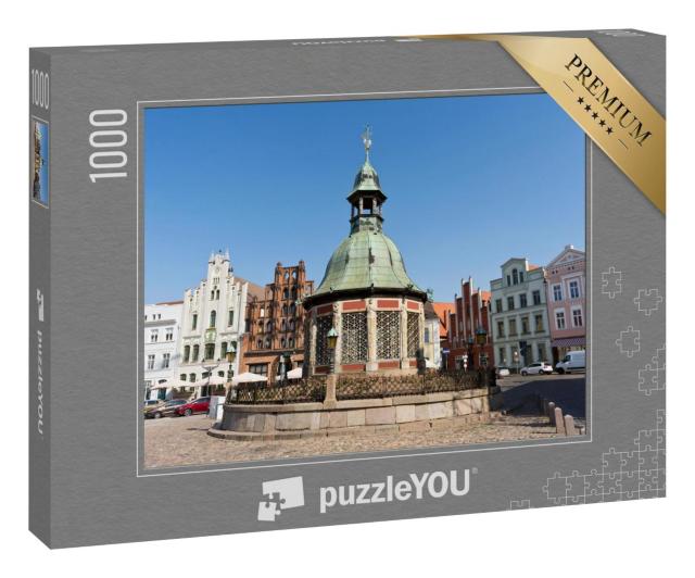 Puzzle 1000 Teile „Marktplatz der Hansestadt Wismar, Mecklenburg Vorpommern“