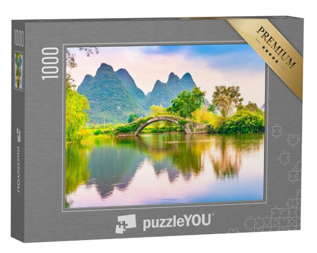 Puzzel 1000 stukjes „Oude brug in Guilin, Guangxi, China“