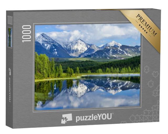 Puzzel 1000 stukjes „Wild bergmeer in het Altaigebergte“