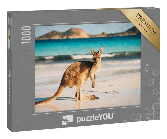 Puzzle 100 Teile „Känguru, Lucky Bay, Cape Le Grand National Park, Australien“