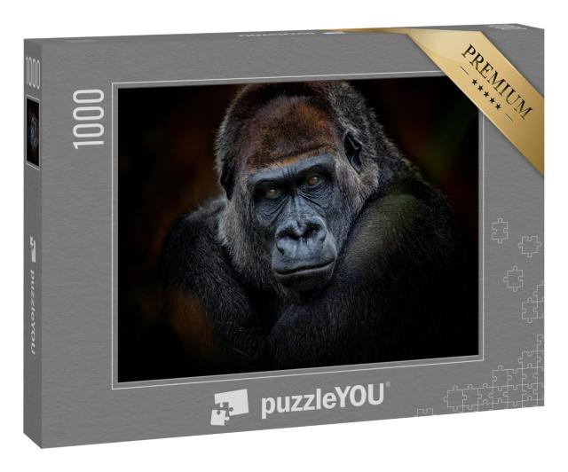 Puzzle „Porträt eines Gorillas“