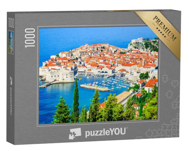 Puzzel 1000 stukjes „Het prachtige Dubrovnik aan de Adriatische Zee in Kroatië“