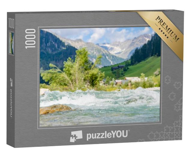 Puzzel 1000 stukjes „Landschap langs de Schwarzach in het Defereggendal“