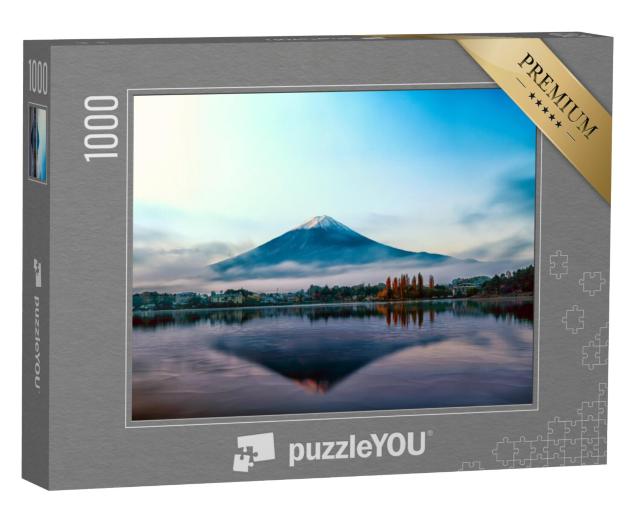 Puzzel 1000 stukjes „De berg Fuji in de vroege ochtenduren, Japan“