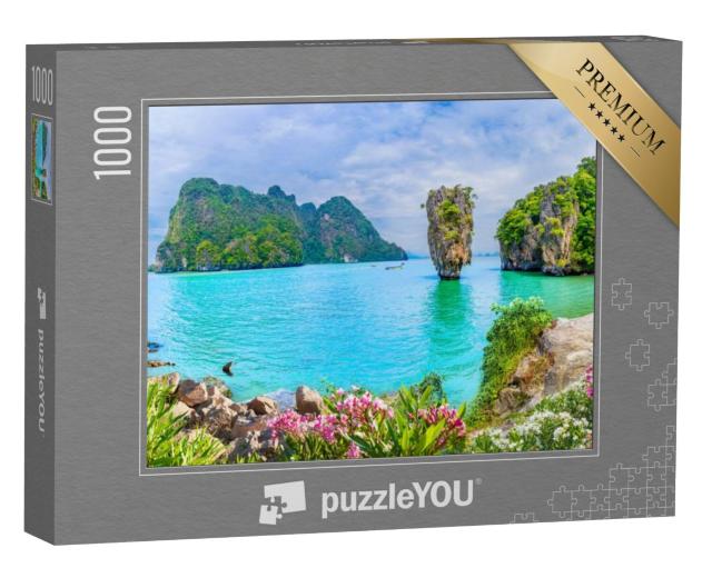 Puzzel 1000 stukjes „James Bond-eiland in de baai van Phang Nga, Thailand“