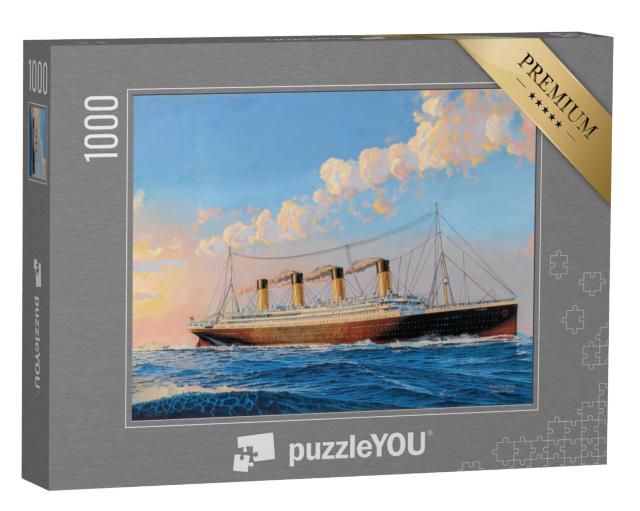 Puzzel 1000 stukjes „Zonsopgang Titanic op de ochtend van 11 april 1912“