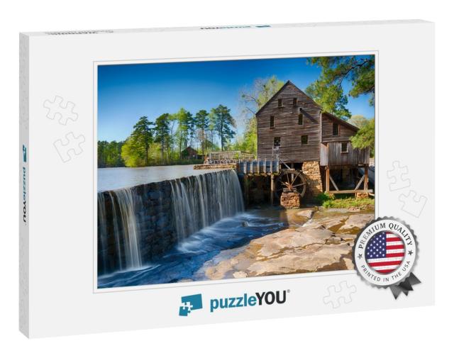 Historic Yates Water Mill in Raleigh, North Carolina... Jigsaw Puzzle