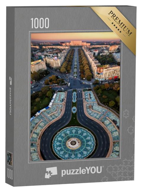 Puzzel 1000 stukjes „Boekarest, hoofdstad van Roemenië“