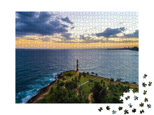 Puzzle 1000 Teile „Leuchtturm Santo Domingo“