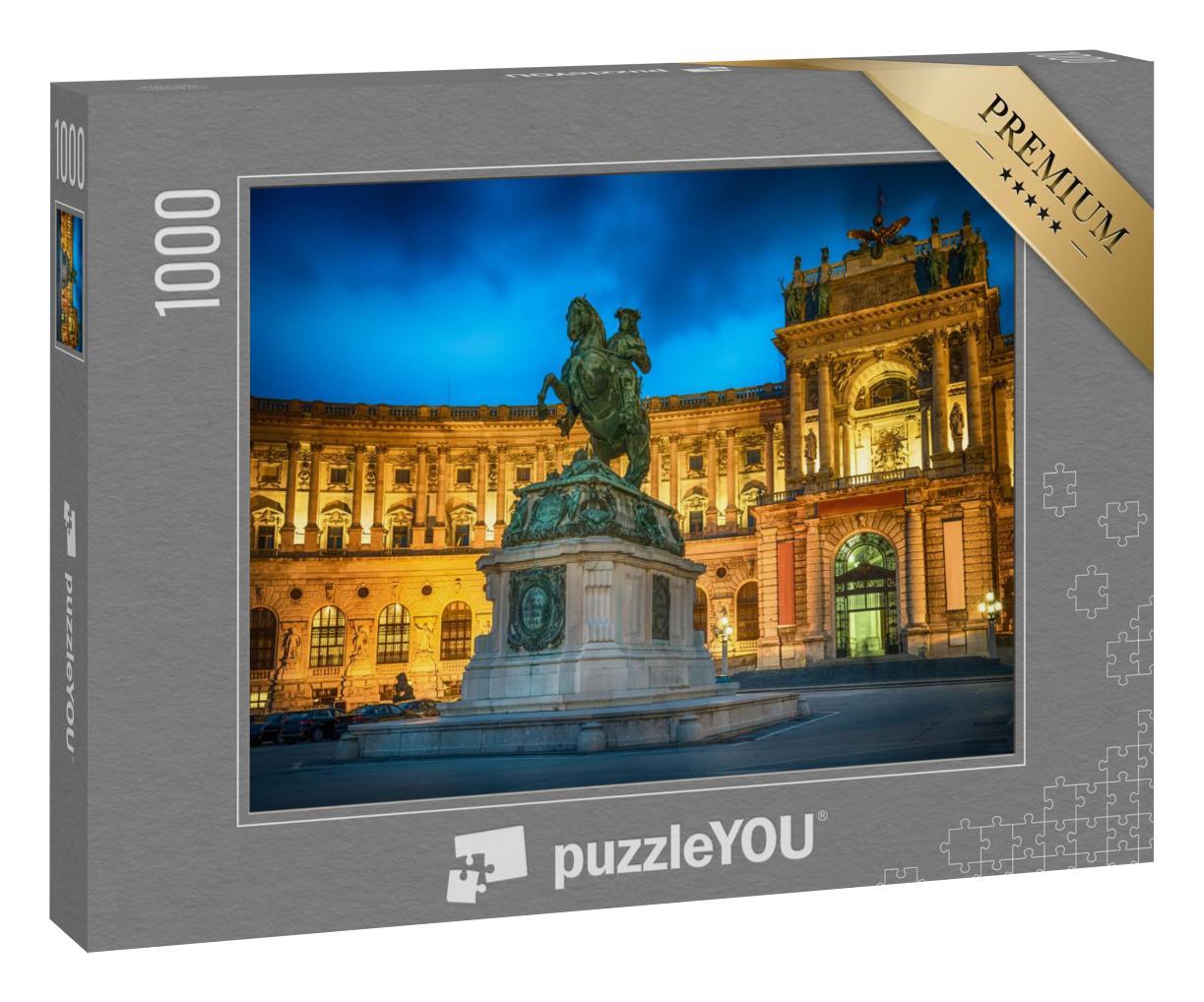 Puzzle 1000 Teile „Statue von Kaiser Joseph II. am Hofburg-Palast in Wien, Österreich“